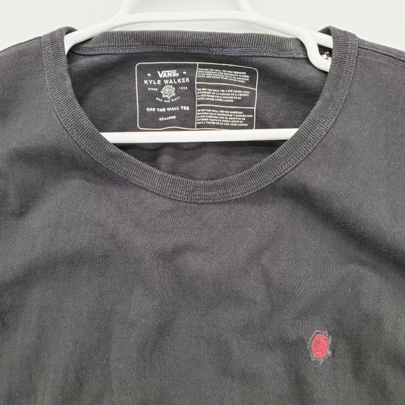 Vans Off The Wall Kyle Walker Shirt Men's Long Sleeve Crew Neck Black 2XL - Picture 7 of 12